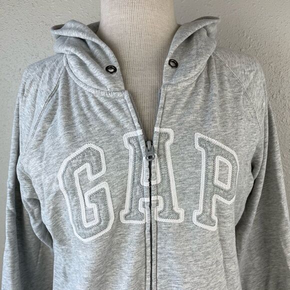 GAP Gray Full Zip Jacket Size L - Picture 2 of 7